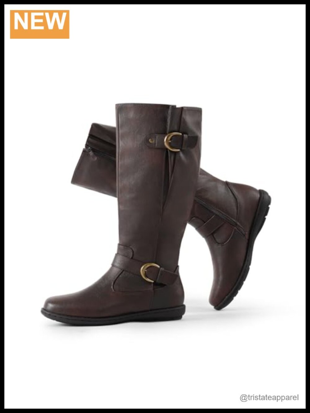 Wide Calf Flat Tall Knee High Boots with Faux Fur Lining